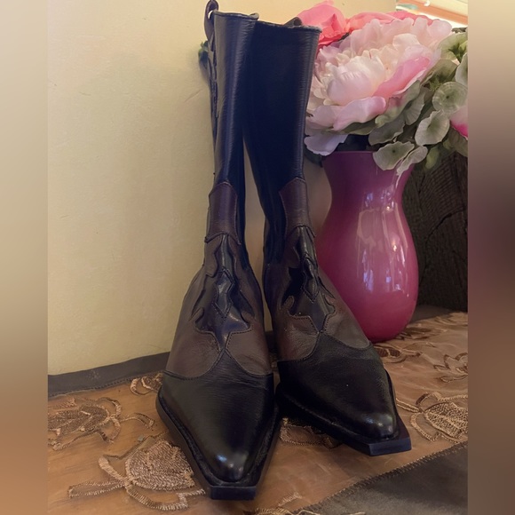 Price Cut!! UNIQUE Cowgirl boots hand made in Mexico. Size 6.  NWOT. - Picture 11 of 15